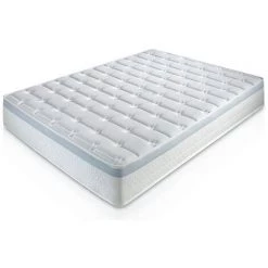 Matelas à Mémoire De Forme Feran Ice 135x190.22cm épaisseur Marckonfort  - BLANC