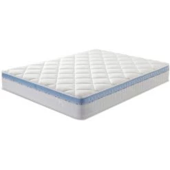 MARCKONFORT Matelas à Mémoire De Forme Gel Active 150x190. 25 Cm D'épaisseur - BLANC