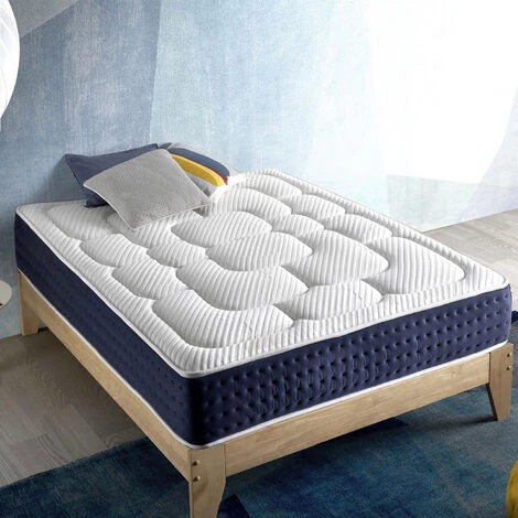 Matelas à Mémoire De Forme Royal Confort Premium 140x190.29cm épaisseur Marckonfort - BLANC 2 Matelas à Mémoire De Forme Royal Confort Premium 140x190.29cm épaisseur Marckonfort - BLANC – Image 2