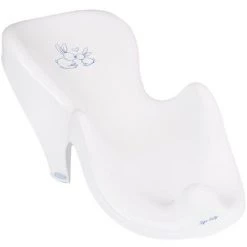 MONMOBILIERDESIGN Fauteuil Transat De Bain Bébé Plastique Rigide Blanc Lapin - Blanc
