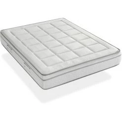 DORMALIT Matelas 90X190 ROYAL VISCO Epaisseur 22 CM - Mousse A Memoire De Forme - Haute Adaptabilite - Ferme Et Elegant -2 Faces Ete/hiver