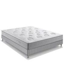 INTENSEDECO Matelas Simmons 600 Ressorts Ensachés SW4 - FLEXION 140x190cm - Blanc