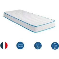 Matelas Relaxation Someo Latex 70 70x200 - Blanc -Matelas Soldes Boutique 18593722 3