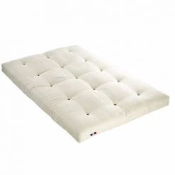 TERRE DE NUIT Matelas Futon écru Coeur En Latex 140x200 - Ecru
