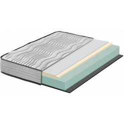 BEZEN Matelas à Mémoire De Forme 20 CM PHARMATERAPY 105X180 - Blanc Et Gris -Matelas Soldes Boutique 18625640 5