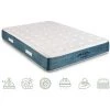 BEZEN Matelas à Mémoire De Forme 24 CM HILTON 90X190 - Blanc Et Bleu