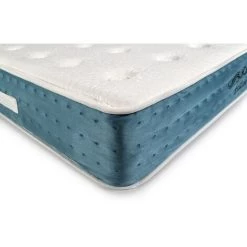 BEZEN Matelas à Mémoire De Forme 24 CM HILTON 90X190 - Blanc Et Bleu -Matelas Soldes Boutique 18625682 4