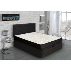 BEZEN Matelas à Mémoire De Forme 21 Cm - Eco-Nature 90x180 - Beige Et Marron -Matelas Soldes Boutique 18625694 4