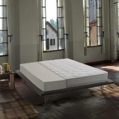 Talamo Italia Matelas Italia Minimal, Made In Italy, Matelas Amovible En Waterfoam, Anti-acarien Et Hypoallergénique, Cm 140x190 H19