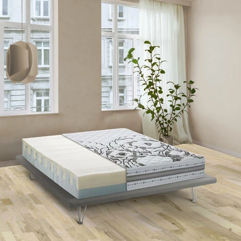 Talamo Italia Mattress Sonia Single, In Memory Foam And Waterfoam, Made In Italy, Cm 80x190h22, White 1 Talamo Italia Mattress Sonia Single, In Memory Foam And Waterfoam, Made In Italy, Cm 80x190h22, White