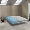 Talamo Italia Matelas Italia Or, Fabriqué En Italie, Matelas Amovible En Mousse à Mémoire De Forme Et Mousse D'eau, Anti-acarien Et Hypoallergénique, Cm 140x190 H21