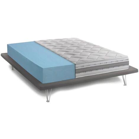 Talamo Italia Matelas Italia Double Gold, Made In Italy, Matelas Amovible En Mousse à Mémoire De Forme Et Hydromousse, Anti-acarien Et Hypoallergénique, Cm 160x200 H21 2 Talamo Italia Matelas Italia Double Gold, Made In Italy, Matelas Amovible En Mousse à Mémoire De Forme Et Hydromousse, Anti-acarien Et Hypoallergénique, Cm 160x200 H21 – Image 2