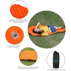 BLUEFIELD Matelas De Couchage Gonflable Exterieur, Orange 7 BLUEFIELD Matelas De Couchage Gonflable Exterieur, Orange -Matelas Soldes Boutique 19154355 3