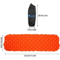 BLUEFIELD Matelas De Couchage Gonflable Exterieur, Orange 8 BLUEFIELD Matelas De Couchage Gonflable Exterieur, Orange -Matelas Soldes Boutique 19154355 4