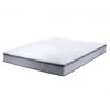 BELIANI Matelas En Tissu Blanc 140x200 - Blanc
