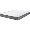 BELIANI Matelas En Tissu Blanc 180x200 - Blanc