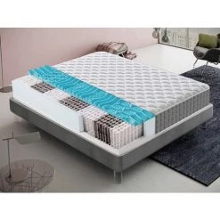 ILOVESLEEP Matelas 80x200 à Ressorts Ensachés - à Mémoire De Forme Avec 9 Zones Différenciées Orthopédie - Anatomique - Antibactérien - Anti-acariens - Dispositif Médical - 100% Made In Italy