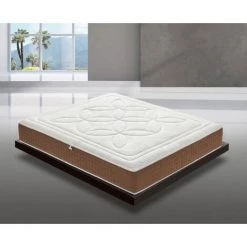 ILOVESLEEP Matelas 80x200 à Mémoire De Forme Avec 5 Cm De Mémoire - Hauteur 25 Cm - Orthopédique - AMOVIBLE - Bande En Microfibre - Orthopédique - Ergonomique - Antibactérien - 100% Made In Italy