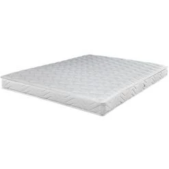EBAC LITERIE Matelas Marly 120x190 - Mousse - Hauteur 16 Cm - Soutien 3 Zones Confort - Blanc/Ecru/Ivoire