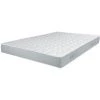 EBAC LITERIE Matelas Melodie 160x200 - Mousse - Hauteur 20 Cm - Soutien 3 Zones Confort - Blanc/Ecru/Ivoire