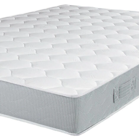 EBAC LITERIE Matelas Melodie 160x200 - Mousse - Hauteur 20 Cm - Soutien 3 Zones Confort - Blanc/Ecru/Ivoire 2 EBAC LITERIE Matelas Melodie 160x200 - Mousse - Hauteur 20 Cm - Soutien 3 Zones Confort - Blanc/Ecru/Ivoire – Image 2