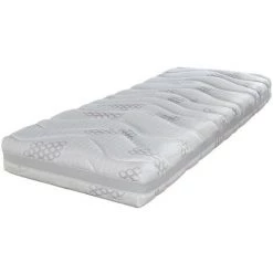EBAC LITERIE Matelas Eolys 70x190 - Latex - Hauteur 20 Cm - Soutien Morphologique 5 Zones Confort - Uni