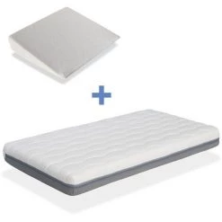 Matelas BEBE KALA 60X120 + Plan Incline - Epaisseur 11cm Dehoussable Et Lavable - DORMALIT
