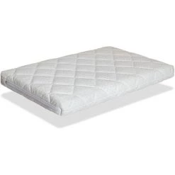 Matelas BEBE Berceau 90x40 Epaisseur 7 CM MINI CARAMEL - Noyau En Mousse Perfore Et Respirant - DORMALIT
