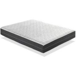 DORMALIT Matelas 80X200 AIRSYSTEM PLATINUM Epaisseur 27 Cm Multi-couches Dehoussable Mousse Respirant