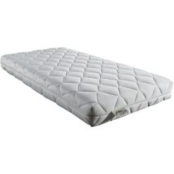 LITERIE JULIEN Bambin Matelas Bébé 60x120 Cm Hauteur +/- 10 Cm - Tissu 170 Gr/m2 - Déhoussable 4 Côtés Housse Lavable - Hyppoallergénique - Anti-acariens - Plusieurs épaisseurs De Mousse