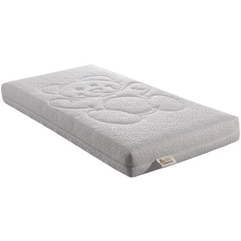 KINGOFDREAMS Bear Matelas Bébé 70x140 Cm Hauteur +/- 9,5 Cm - Déhoussable 4 Côtés Housse Lavable + Alese Impermeable Offerte - Bords Renforcés - Mousse Striée - Hyppoallergénique - Anti-acariens - Plusieurs épaisseurs De Mousse - Tissu 180 Gr/m2 1 KINGOFDREAMS Bear Matelas Bébé 70x140 Cm Hauteur +/- 9,5 Cm - Déhoussable 4 Côtés Housse Lavable + Alese Impermeable Offerte - Bords Renforcés - Mousse Striée - Hyppoallergénique - Anti-acariens - Plusieurs épaisseurs De Mousse - Tissu 180 Gr/m2