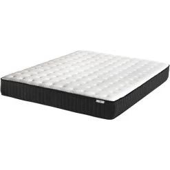 BELIANI Matelas En Tissu Blanc 140x200 - Blanc