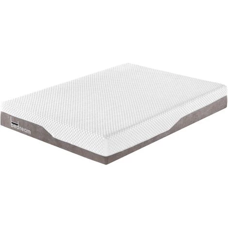 COTECOSY Matelas Mousse Avec Mémoire De Forme Bedream Premium 180x200cm - Blanc / Taupe 1 COTECOSY Matelas Mousse Avec Mémoire De Forme Bedream Premium 180x200cm - Blanc / Taupe