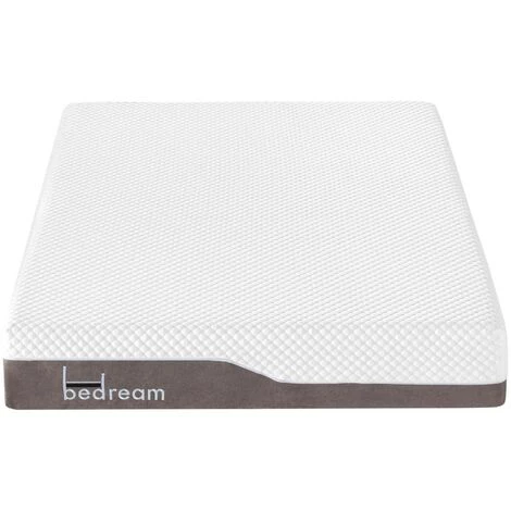 COTECOSY Matelas Mousse Avec Mémoire De Forme Bedream Premium 180x200cm - Blanc / Taupe 2 COTECOSY Matelas Mousse Avec Mémoire De Forme Bedream Premium 180x200cm - Blanc / Taupe – Image 2