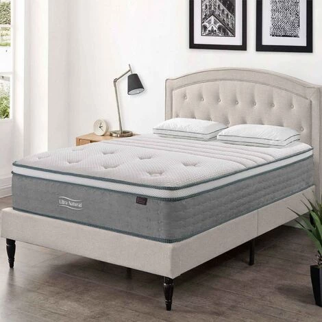 MOBILIER DECO HYBRID NATURE - Matelas Hybride 160 X 200 X 29 Cm Soie Et Ressorts Ensachés - Blanc 1 MOBILIER DECO HYBRID NATURE - Matelas Hybride 160 X 200 X 29 Cm Soie Et Ressorts Ensachés - Blanc