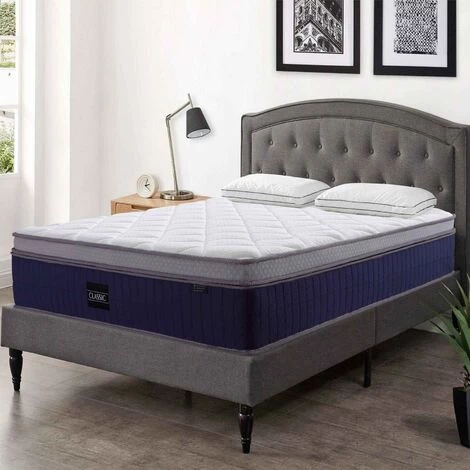 MOBILIER DECO HYBRID CLASSICO - Matelas Hybride 140 X 190 X 31 Cm Mémoire De Forme Et Ressorts Ensachés - Blanc 1 MOBILIER DECO HYBRID CLASSICO - Matelas Hybride 140 X 190 X 31 Cm Mémoire De Forme Et Ressorts Ensachés - Blanc