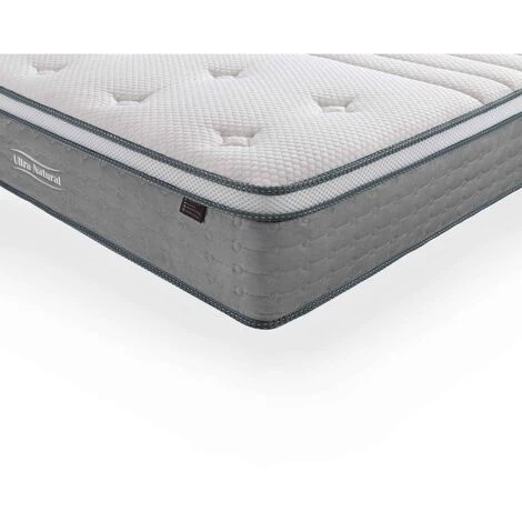 MOBILIER DECO HYBRID NATURE - Matelas Hybride 140 X 190 X 29 Cm Soie Et Ressorts Ensachés - Blanc 5 MOBILIER DECO HYBRID NATURE - Matelas Hybride 140 X 190 X 29 Cm Soie Et Ressorts Ensachés - Blanc – Image 5