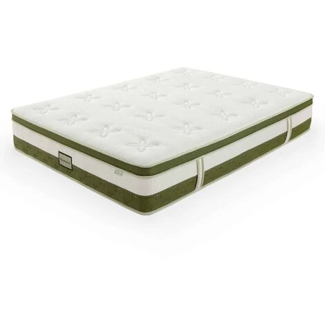 MOBILIER DECO HYBRID BAMBOU - Matelas Hybride 180 X 200 épaisseur 30 Cm Mémoire De Forme Et Ressorts Ensachés - Blanc 4 MOBILIER DECO HYBRID BAMBOU - Matelas Hybride 180 X 200 épaisseur 30 Cm Mémoire De Forme Et Ressorts Ensachés - Blanc – Image 4