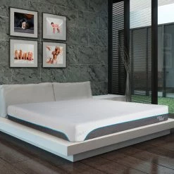 OLYMPE LITERIE | Matelas VITALIOS 160x200 Cm | Mousse à Mémoire De Forme | Soutien Ferme - Blanc