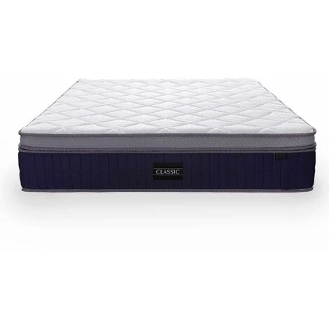 DECO IN PARIS Matelas Hybride CLASSIC 160 X 200 Cm Ressorts Ensachés Et Mémoire De Forme épaisseur 31 Cm - Blanc 2 DECO IN PARIS Matelas Hybride CLASSIC 160 X 200 Cm Ressorts Ensachés Et Mémoire De Forme épaisseur 31 Cm - Blanc – Image 2