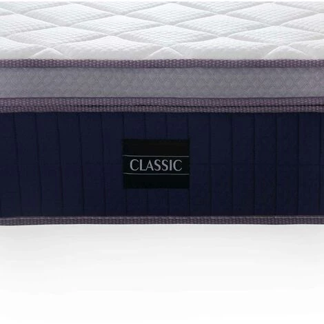 DECO IN PARIS Matelas Hybride CLASSIC 160 X 200 Cm Ressorts Ensachés Et Mémoire De Forme épaisseur 31 Cm - Blanc 4 DECO IN PARIS Matelas Hybride CLASSIC 160 X 200 Cm Ressorts Ensachés Et Mémoire De Forme épaisseur 31 Cm - Blanc – Image 4