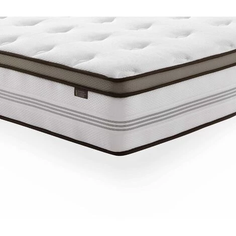 DECO IN PARIS Matelas Hybride ROYAL LUX 140 X 190 Cm Ressorts Ensachés Et Mémoire De Forme épaisseur 31 Cm - Blanc 4 DECO IN PARIS Matelas Hybride ROYAL LUX 140 X 190 Cm Ressorts Ensachés Et Mémoire De Forme épaisseur 31 Cm - Blanc – Image 4