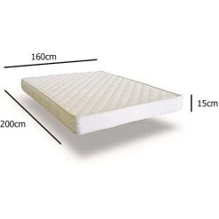 DECO IN PARIS Matelas Eco 160x200x15 Cm - Blanc -Matelas Soldes Boutique 26098574 5