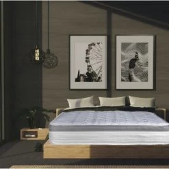 BATFLEX Matelas 140x190 H25 à Mémoire De Forme - Water Foam - Huiles Essentiels Et Mousse D'eau Expansée - Haute Densité - Réversible - Hypoallergénique - BIONUIT - La Couleur Peut Changer - La Couleur Peut Changer