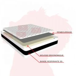 Matelas à Mémoire 160x200 H22cm COMFOPLUS, 3D Aération, Orthopédique, Respirant, Ferme, Hypoallergénique, BATFLEX - La Couleur Peut Changer - La Couleur Peut Changer 7 Matelas à Mémoire 160x200 H22cm COMFOPLUS, 3D Aération, Orthopédique, Respirant, Ferme, Hypoallergénique, BATFLEX - La Couleur Peut Changer - La Couleur Peut Changer -Matelas Soldes Boutique 26375628 3