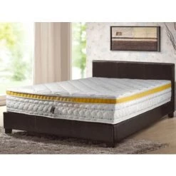 Matelas à Mémoire De Forme 140x190 H22 NATURAL Y - Matelas Memory 50 Kg/m3 - Fibre Anallérgique 250gr - 9 Zones De Confort - BATFLEX - La Couleur Peut Changer - La Couleur Peut Changer -Matelas Soldes Boutique 26375642 3