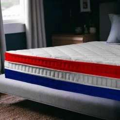 BATFLEX Matelas à Mémoire De Forme 140X190 H22 Liberté - Matelas Mémoire 50 Kg/m3 - Soutien Equilibré - 9 Zones De Confort - Relax Superieur - La Couleur Peut Changer - La Couleur Peut Changer