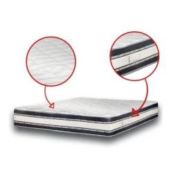 BATFLEX Matelas 140X190 Mémoire De Forme GEL GHOST H25 - Confort Soutien Equilibré - Epaisseur 25 Cm - Matelas En Mousse Ergonomique, Mémoire De Forme Et GEL - La Couleur Peut Changer - La Couleur Peut Changer -Matelas Soldes Boutique 26375709 3