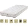 KING OF DREAMS Matelas Face été Latex Naturel 70 Kg/m3 Face Hiver Mémoire De Forme 60 Kg/m3 + Alèse 70x190 X 22 Cm Ferme - Spécial Sommier Electrique - Déhoussable Housse Lavable - 7 Zones De Confort