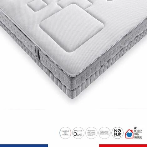 SIMMONS Matelas EQUILIBRE - Matelas Ressorts Ensachés Garnissage Mémoire De Forme 160 X 200 3 SIMMONS Matelas EQUILIBRE - Matelas Ressorts Ensachés Garnissage Mémoire De Forme 160 X 200 – Image 3